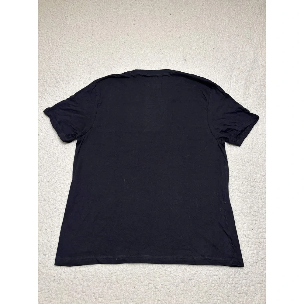 Levi's Mens T-shirt Basic Size L/G (42-44) Black 100% Cotton Solid V-neck